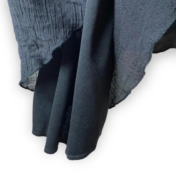 Ya Los Angeles Black  Crinkled Spagetti Dress - Picture 8 of 10